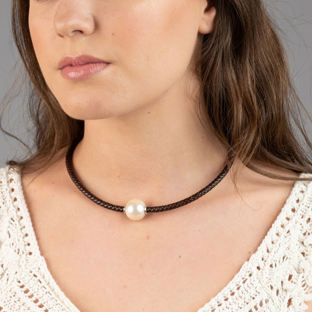 Collier en Perles de Majorque - 18 mm - Long. 41 à 45 cm - Image 9