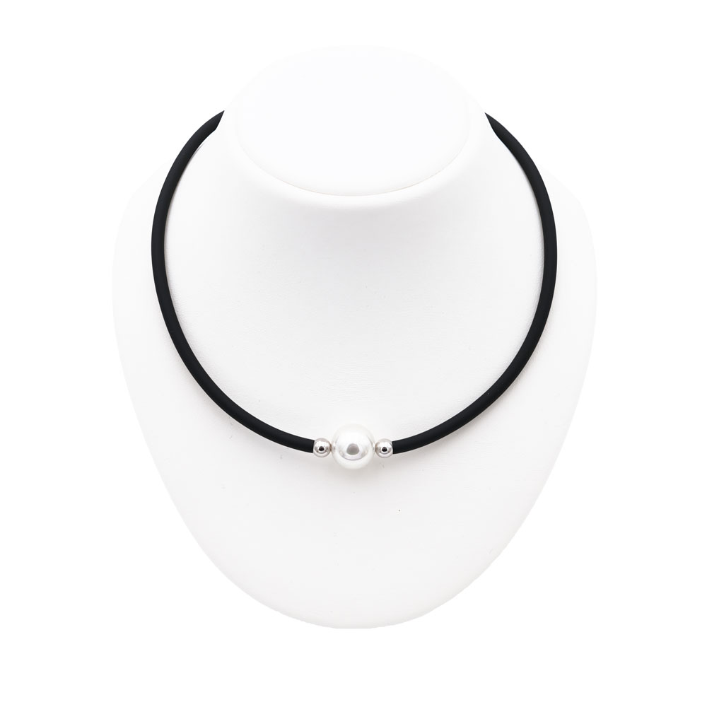 Collier en Perles de Majorque - 14 mm - Long. 41 à 45 cm