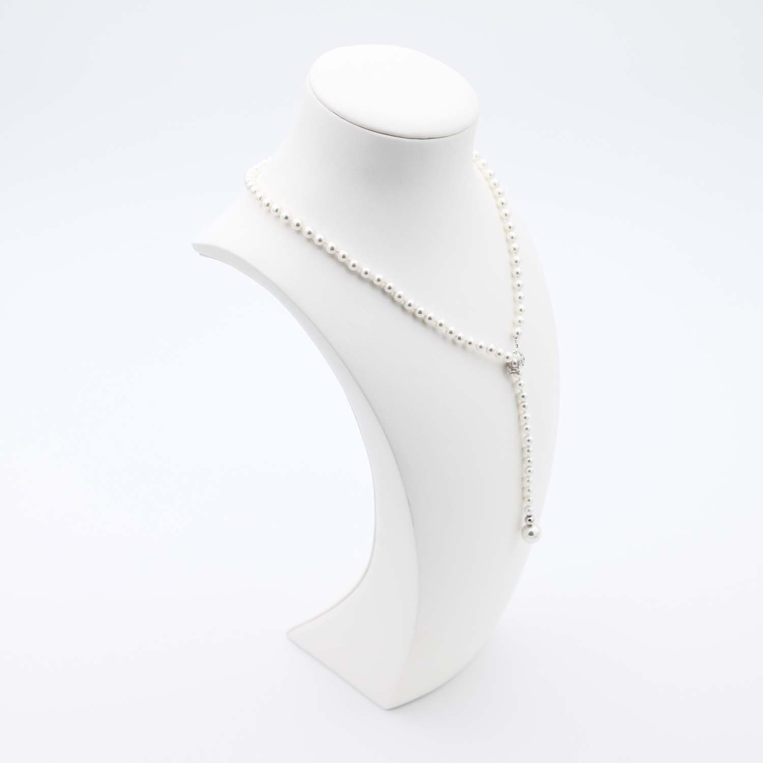 Collier en Perles de Majorque - 5 mm - Long. 50 cm ajustable - Image 3
