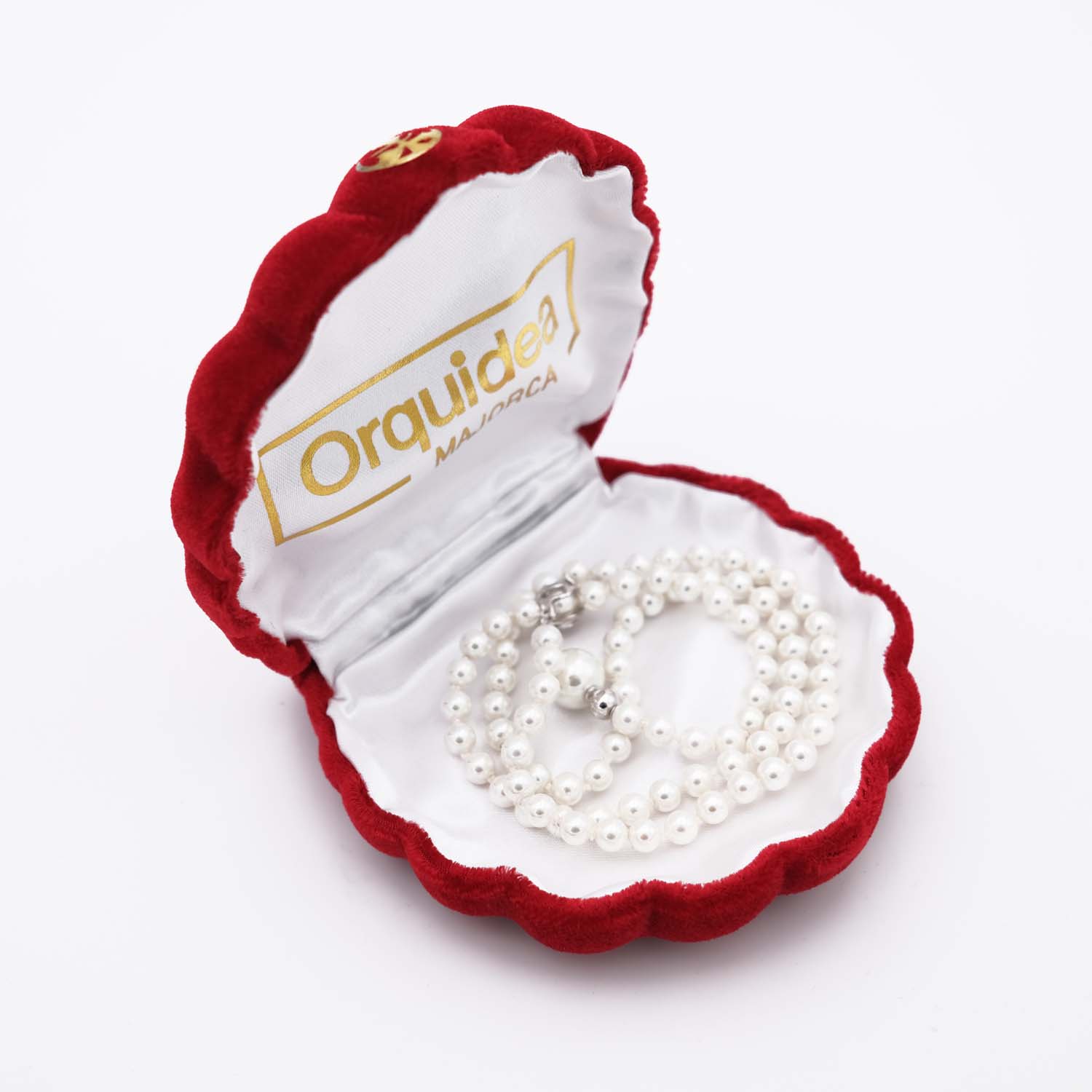 Collier en Perles de Majorque - 5 mm - Long. 50 cm ajustable - Image 7