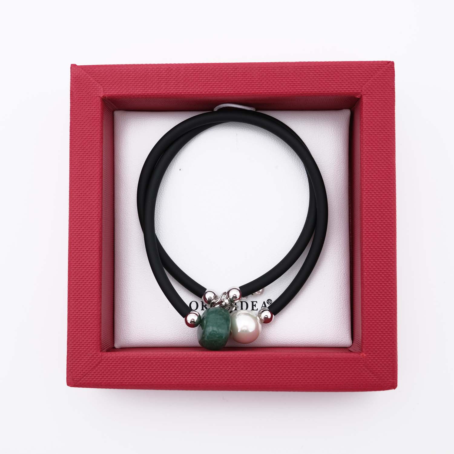 Collier en Perles de Majorque et Aventurine - 12 mm - Long. 38 à 42 cm - Image 6