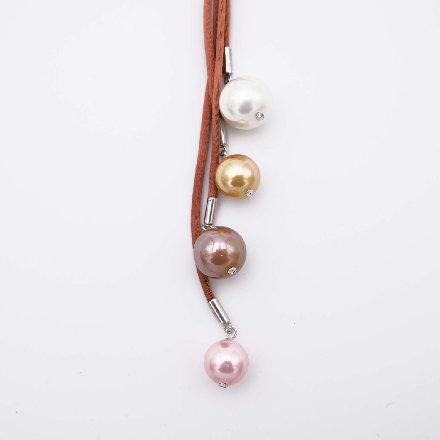 Collier en Perles de Majorque - 12 et 14 mm - Long. ajustable - Image 6