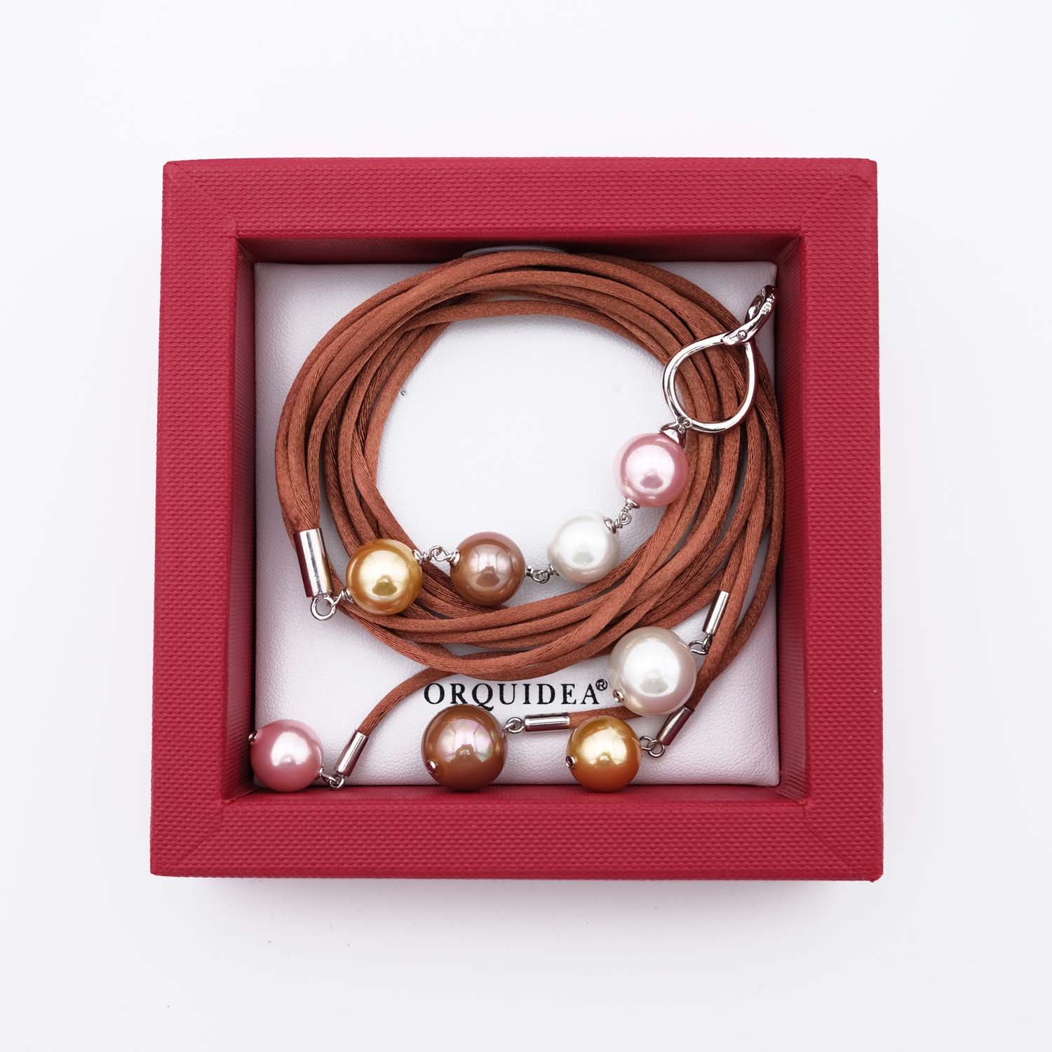 Collier en Perles de Majorque - 12 et 14 mm - Long. ajustable - Image 8