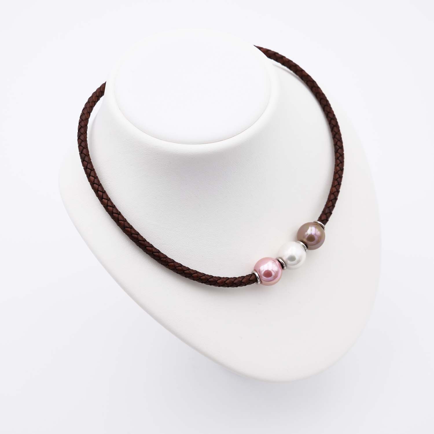 Collier en Perles de Majorque - 14 mm - Long. 41 à 45 cm - Image 4