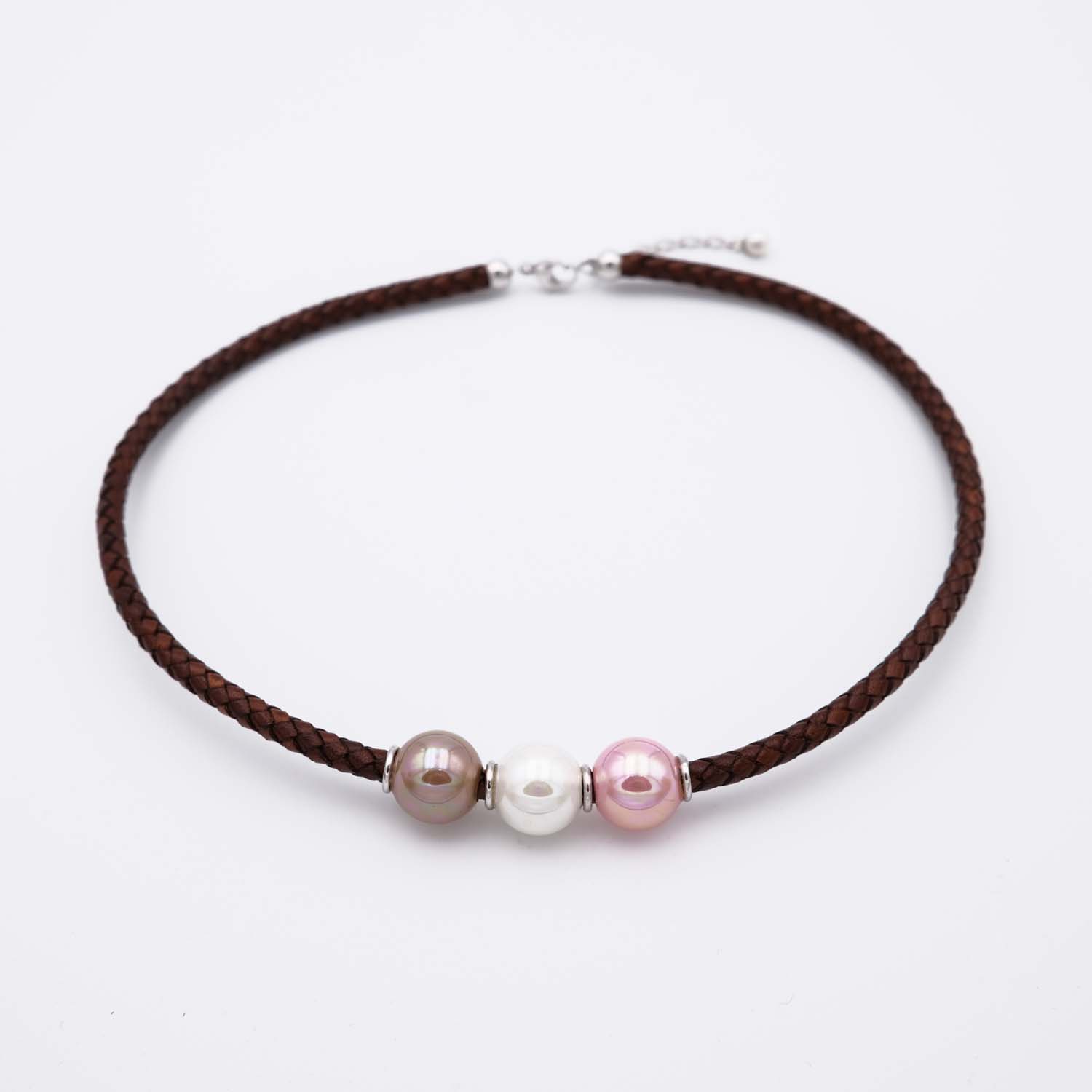 Collier en Perles de Majorque - 14 mm - Long. 41 à 45 cm - Image 3