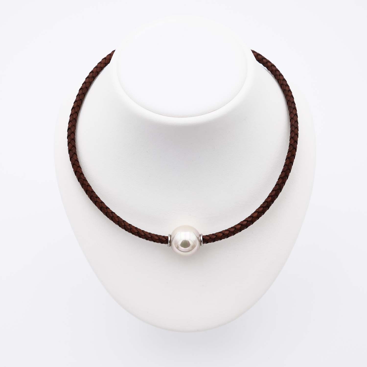 Collier en Perles de Majorque - 18 mm - Long. 41 à 45 cm - Image 3