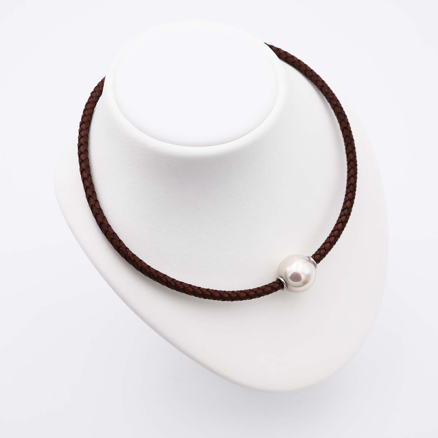 Collier en Perles de Majorque - 18 mm - Long. 41 à 45 cm - Image 2