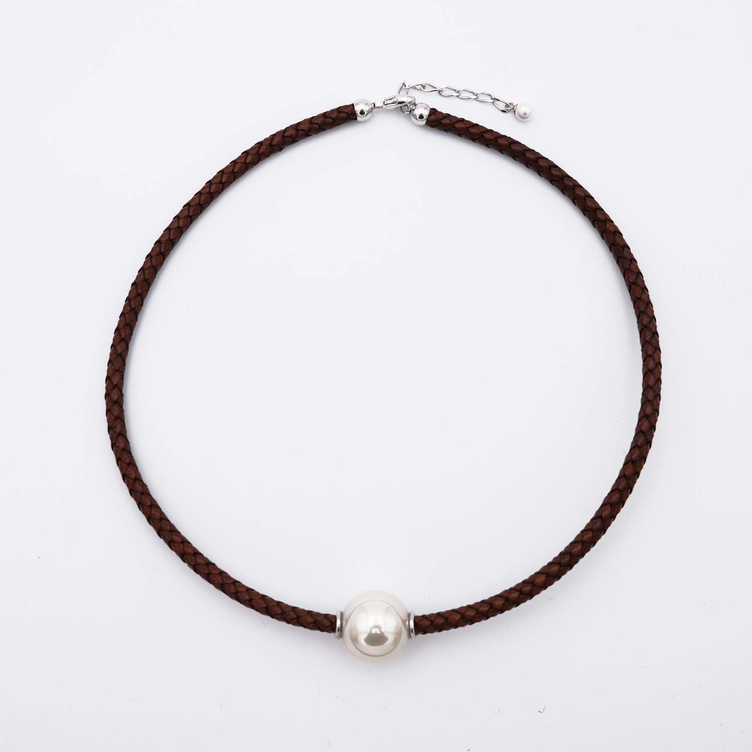 Collier en Perles de Majorque - 18 mm - Long. 41 à 45 cm - Image 4