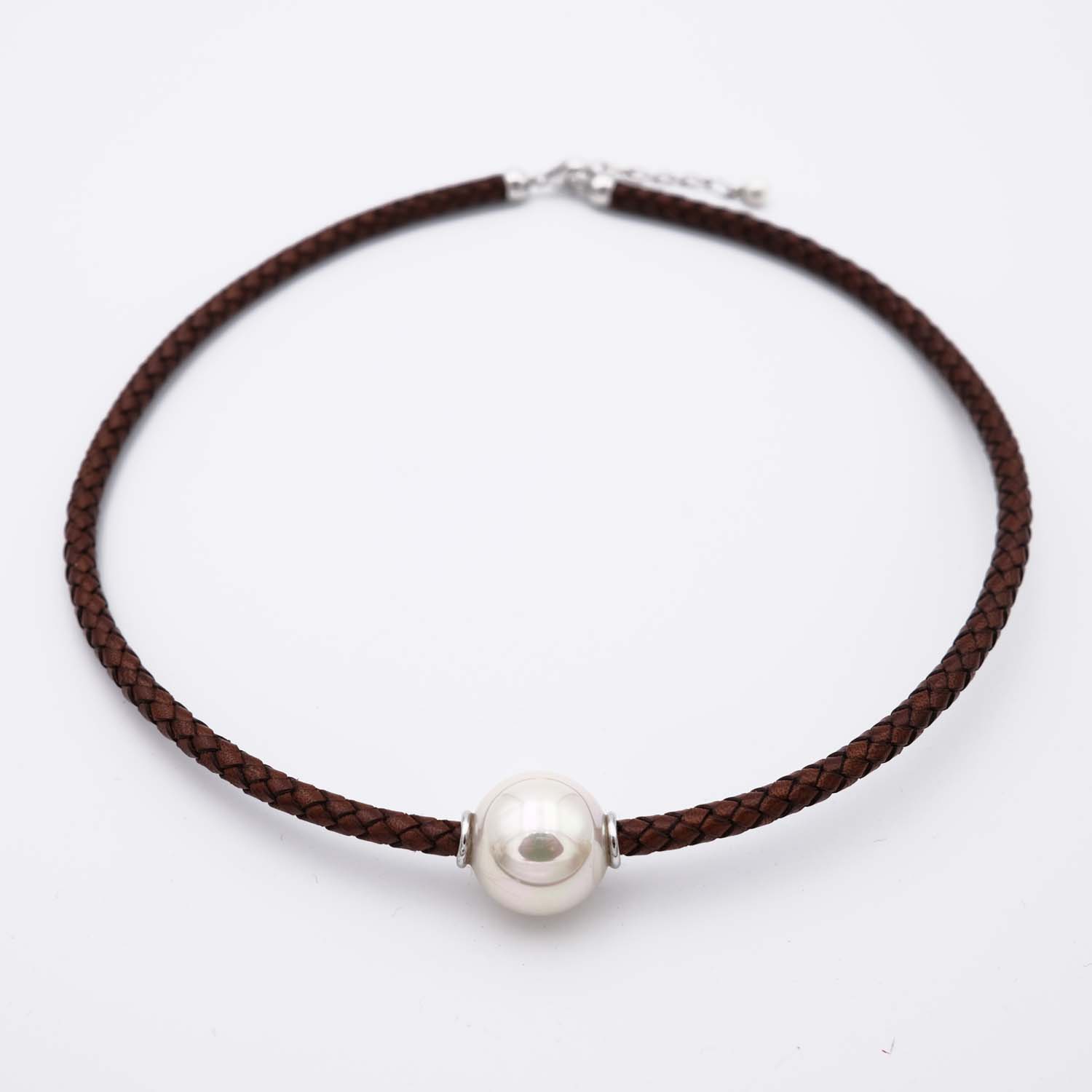 Collier en Perles de Majorque - 18 mm - Long. 41 à 45 cm - Image 5