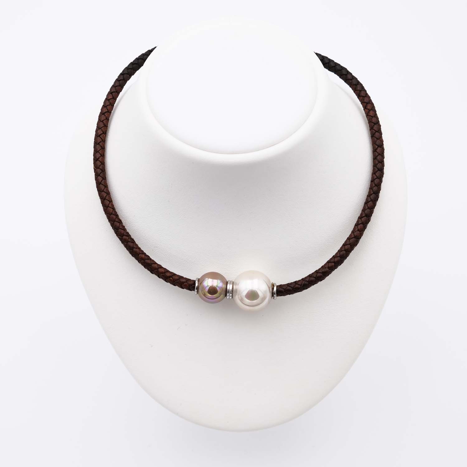 Collier en Perles de Majorque - 14 et 18 mm - Long. 41 à 45 cm - Image 4