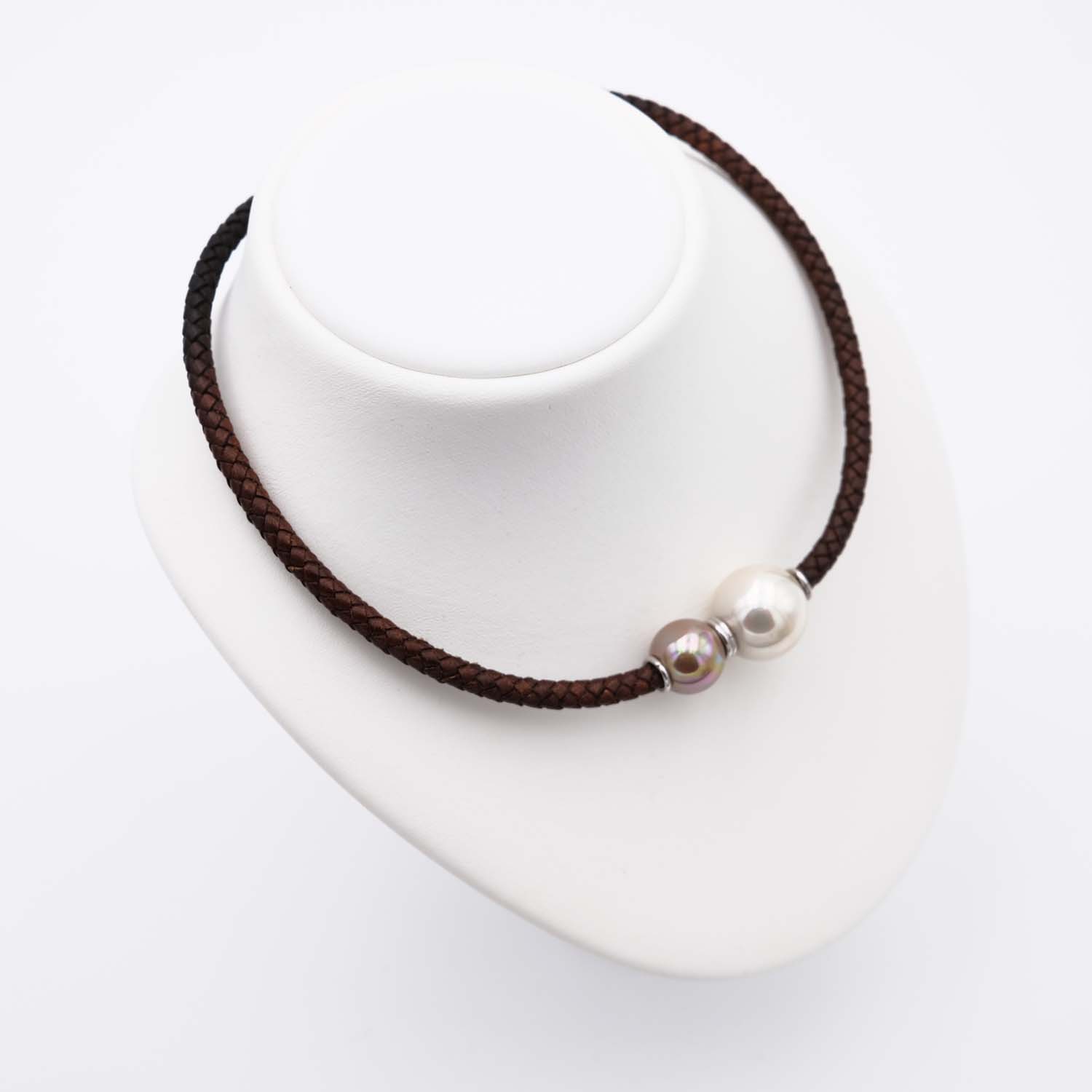 Collier en Perles de Majorque - 14 et 18 mm - Long. 41 à 45 cm - Image 3