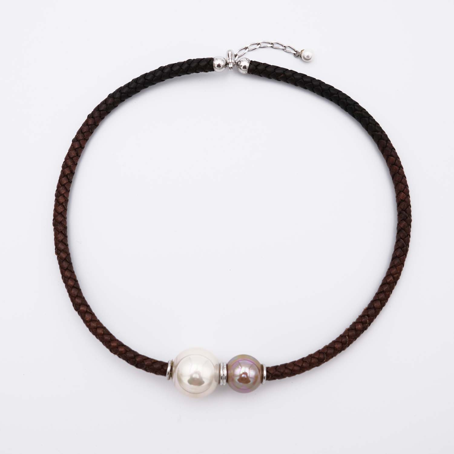 Collier en Perles de Majorque - 14 et 18 mm - Long. 41 à 45 cm - Image 2