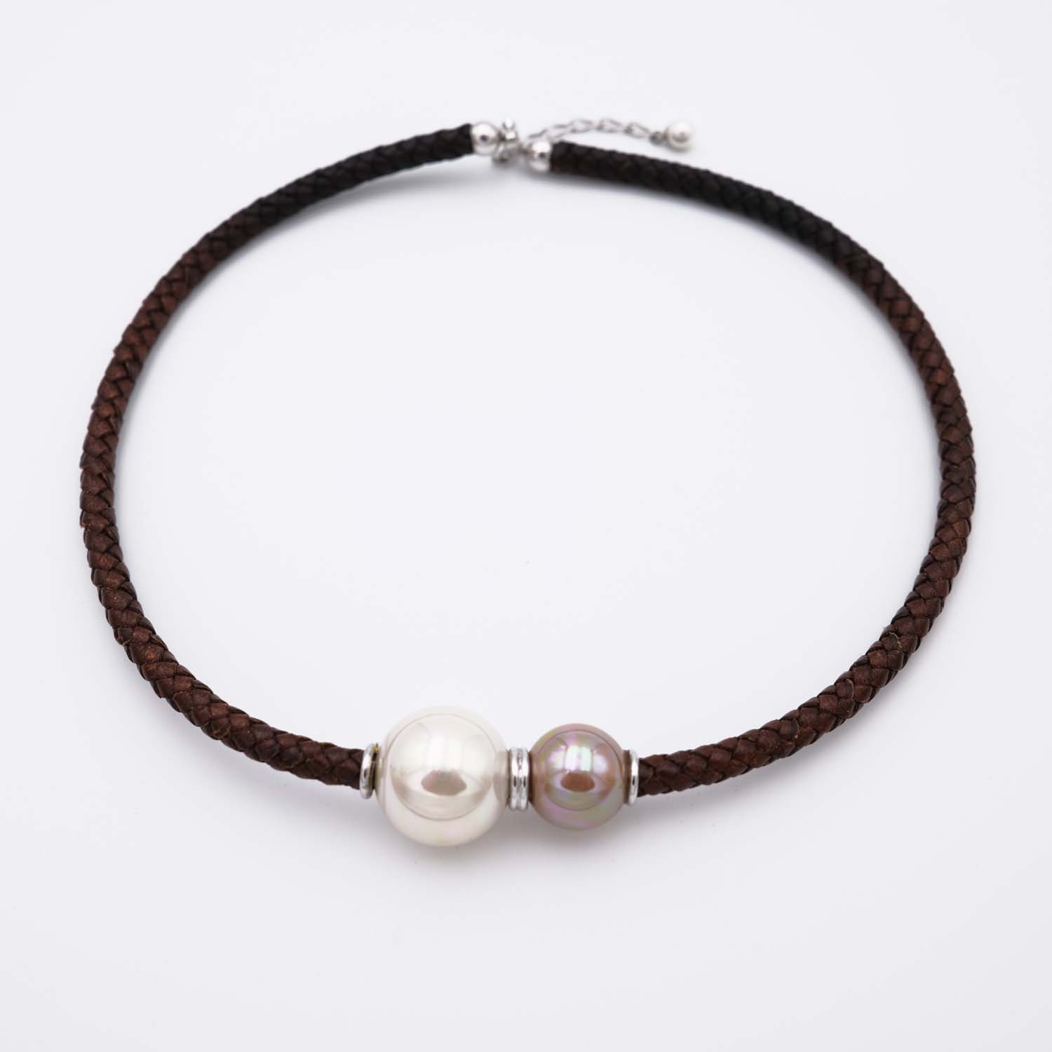 Collier en Perles de Majorque - 14 et 18 mm - Long. 41 à 45 cm - Image 5