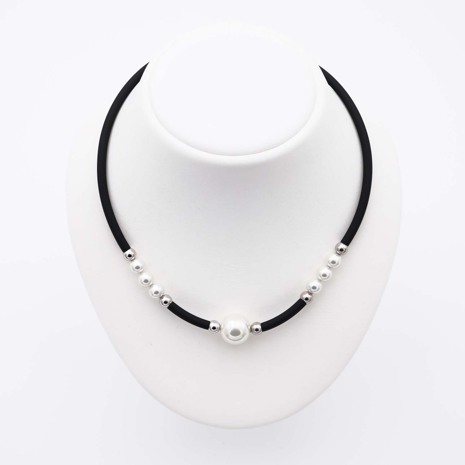 Collier en Perles de Majorque - 7 et 14 mm - Long. 41 à 45 cm - Image 5