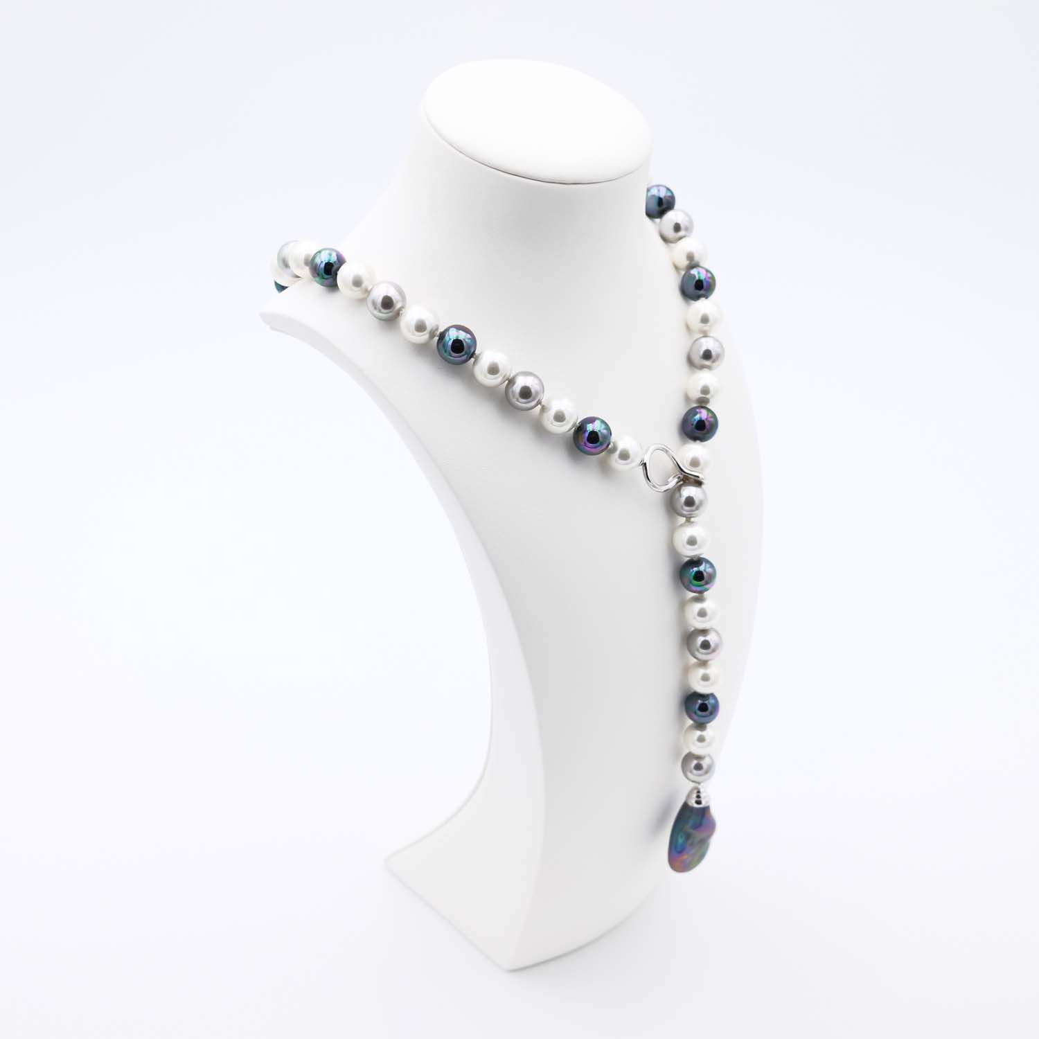 Collier en Perles de Majorque - 12 mm et Baroque - Long. 60 cm - Image 4