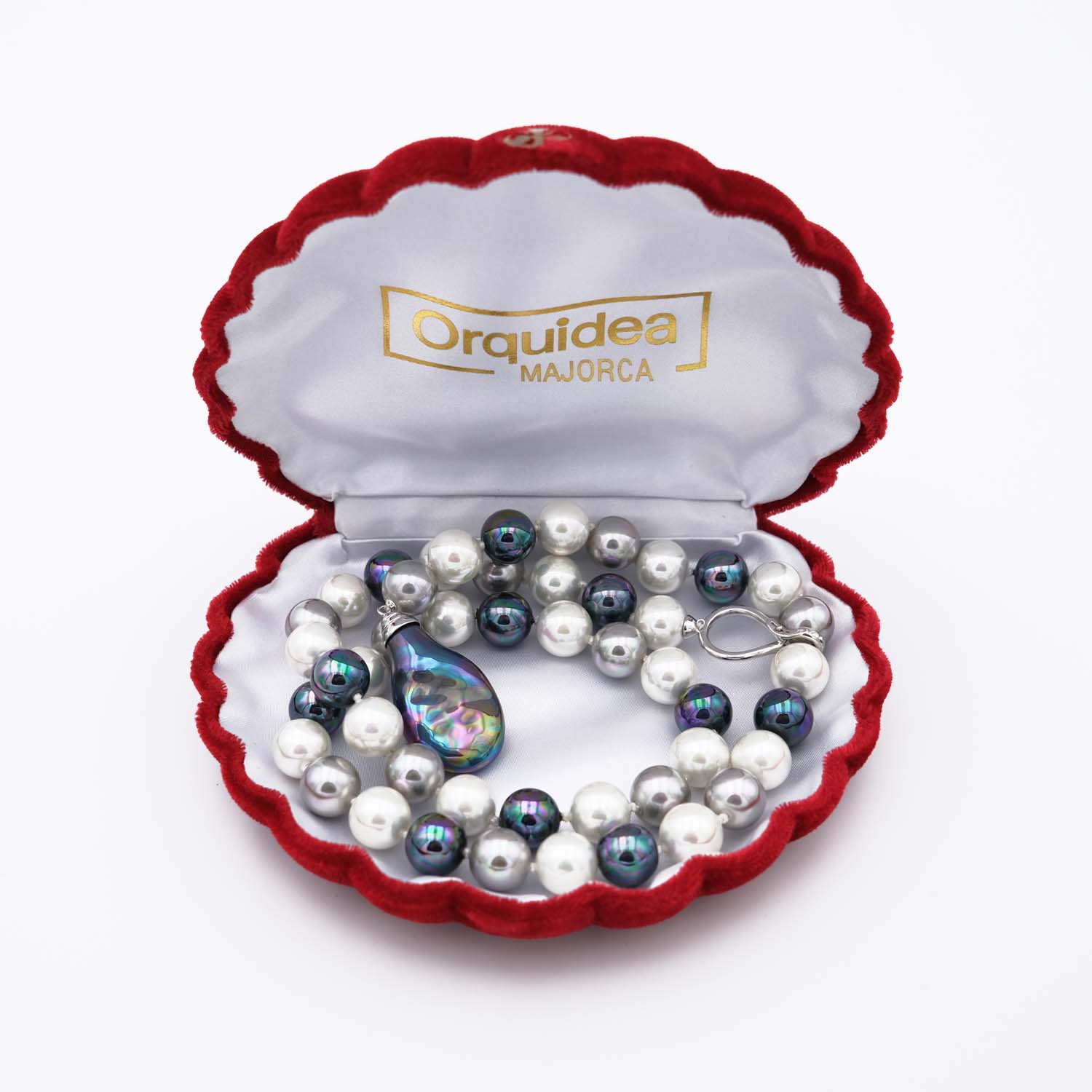 Collier en Perles de Majorque - 12 mm et Baroque - Long. 60 cm - Image 6