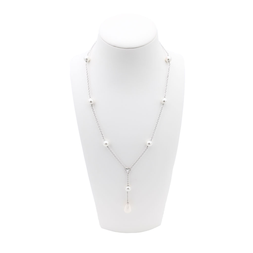 Collier en Perles de Majorque - 8 mm - Long. 45 cm