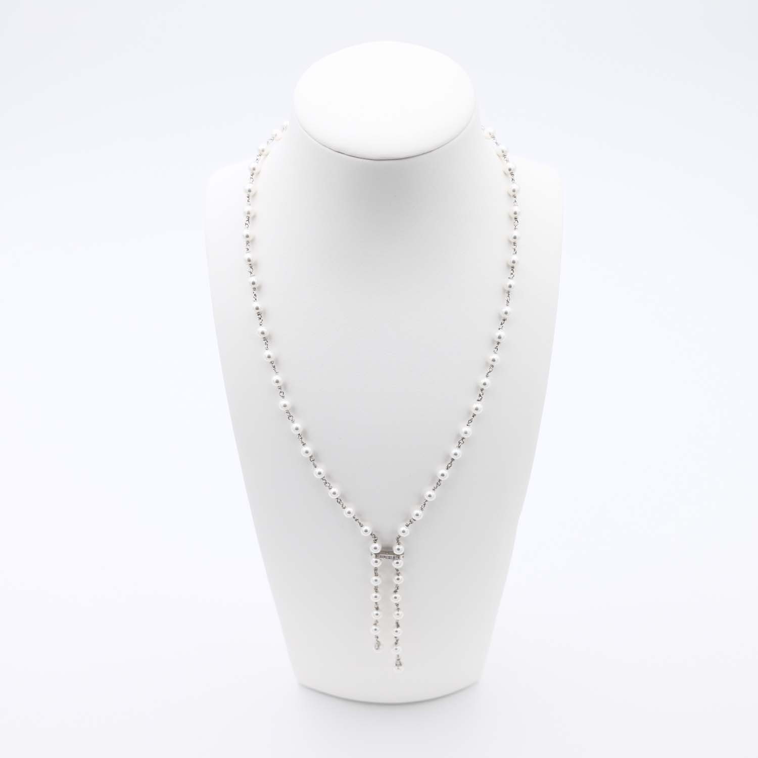 Collier en Perles de Majorque - 4 et 5 mm - Long. 53 à 61 cm - Image 4