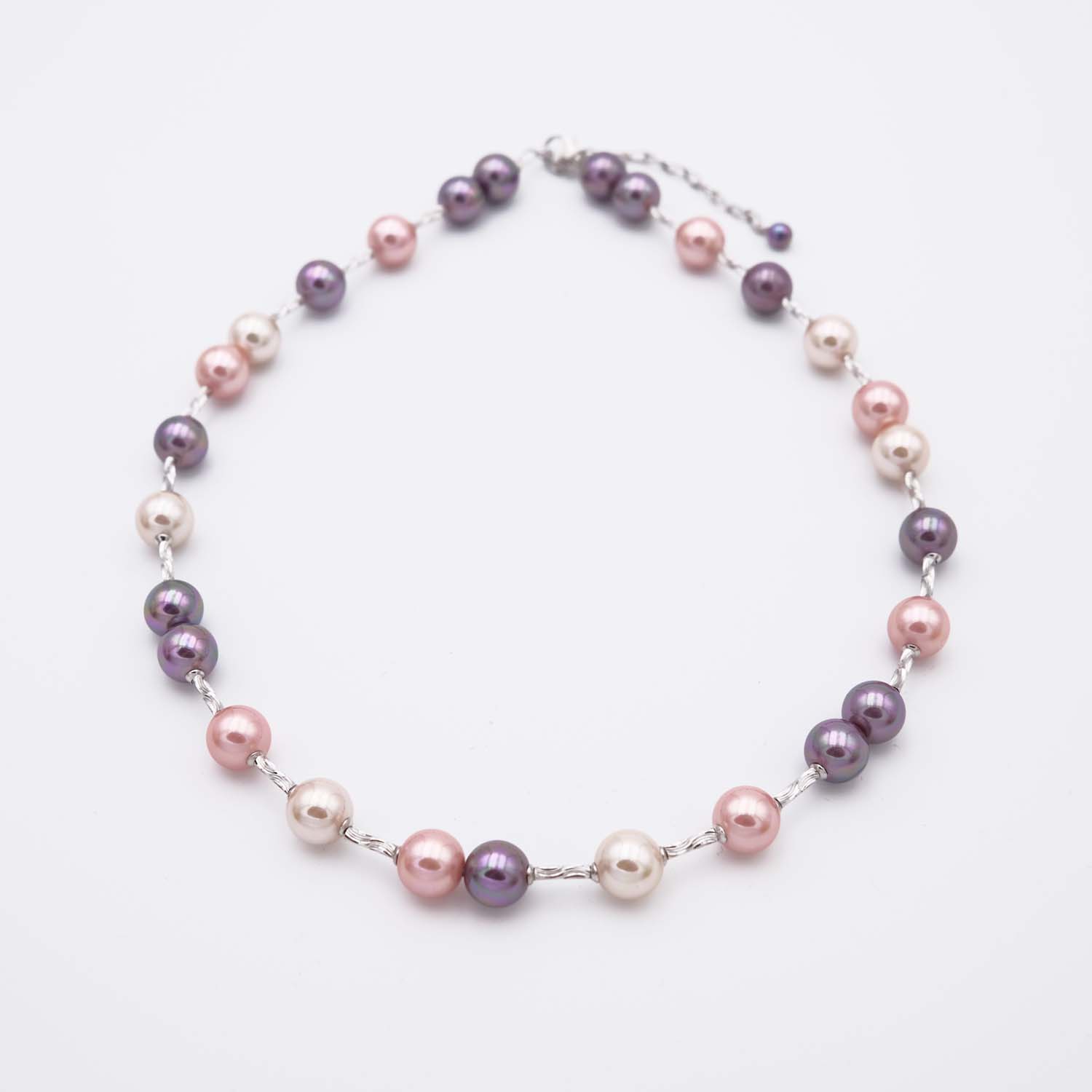 Collier en Perles de Majorque - 10 mm - Long. 43 à 51 cm - Image 4