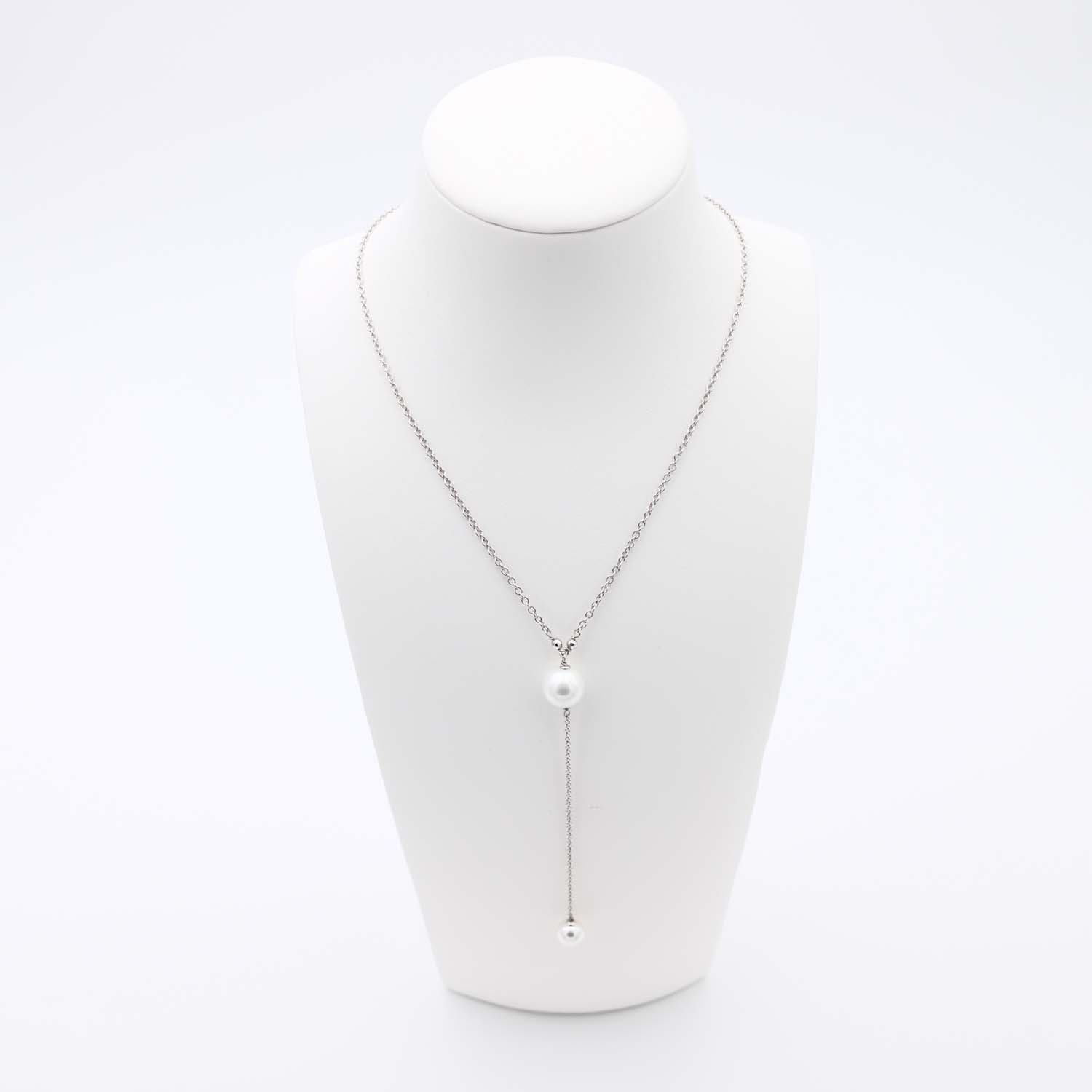 Collier en Perles de Majorque - 9 et 12 mm - Long. 43 cm - Image 4