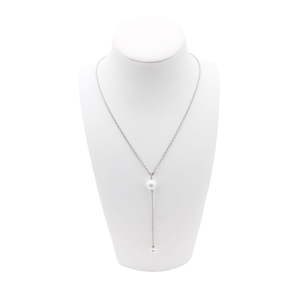 Collier en Perles de Majorque - 9 et 12 mm - Long. 43 cm