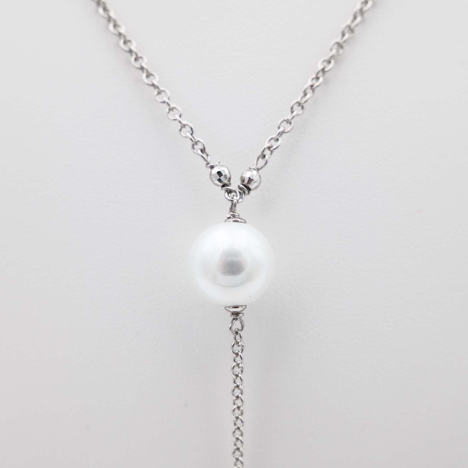 Collier en Perles de Majorque - 9 et 12 mm - Long. 43 cm - Image 5