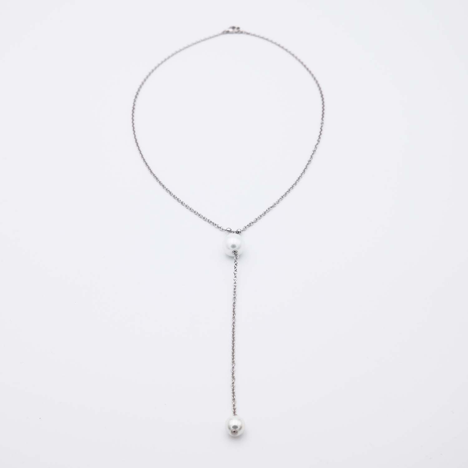Collier en Perles de Majorque - 9 et 12 mm - Long. 43 cm - Image 6