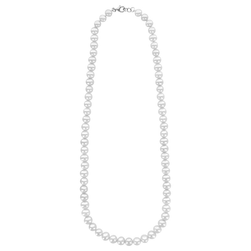 Collier Perles d'Eau Douce - Fermoir Argent 925 rhodié